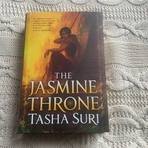 Illumicrate edition of The Jasmine Throne signed book plate by Tasha Suri